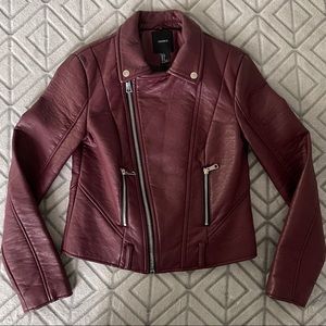 Faux leather jacket